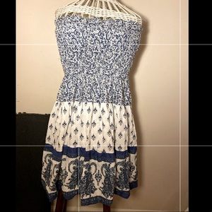 Adorable Strapless Floral Dress